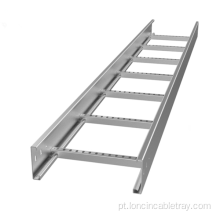Bandeja de cabo de aço flexível tipo escada e entroncamento